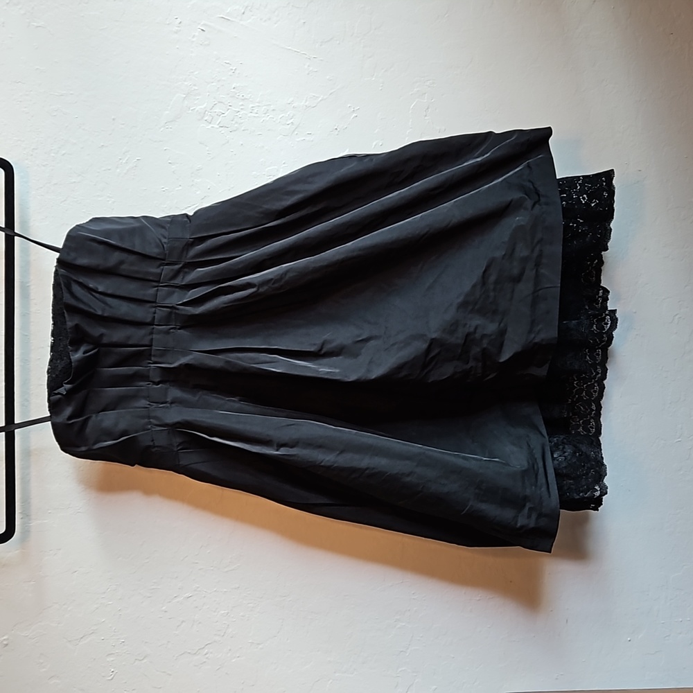 Vintage Bcbgeneration Black Polyster Strapless Dr… - image 1